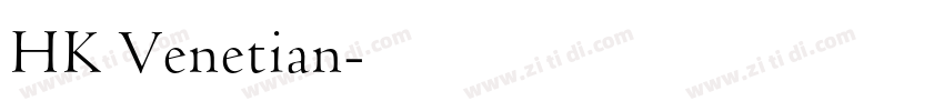 HK Venetian字体转换